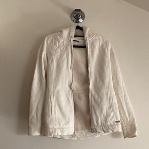EDDIE BAUER Shearling Off White Full Zip